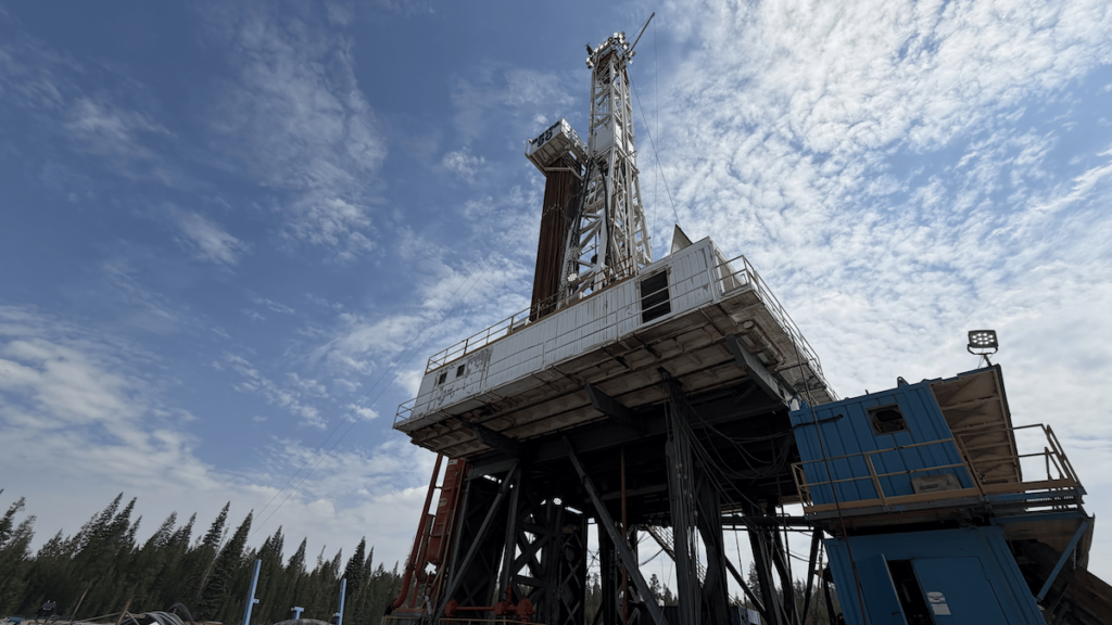picture of the rig being used to drill Project Athena